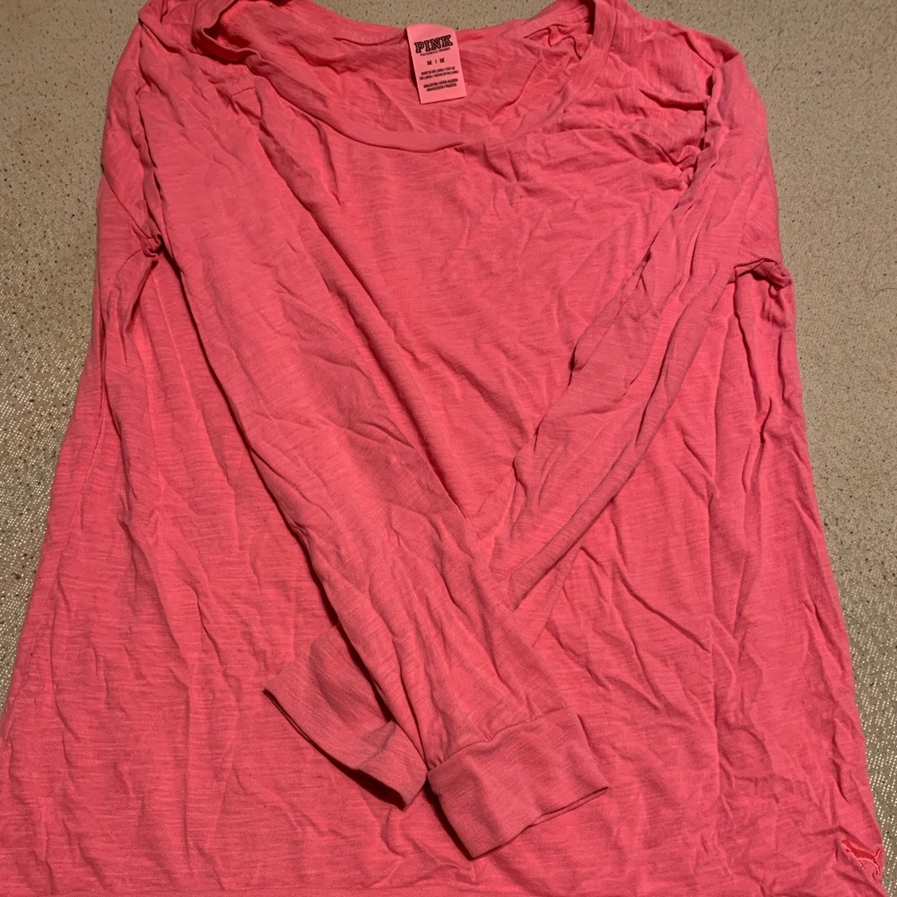 VS Pink brand pink long sleeve tee